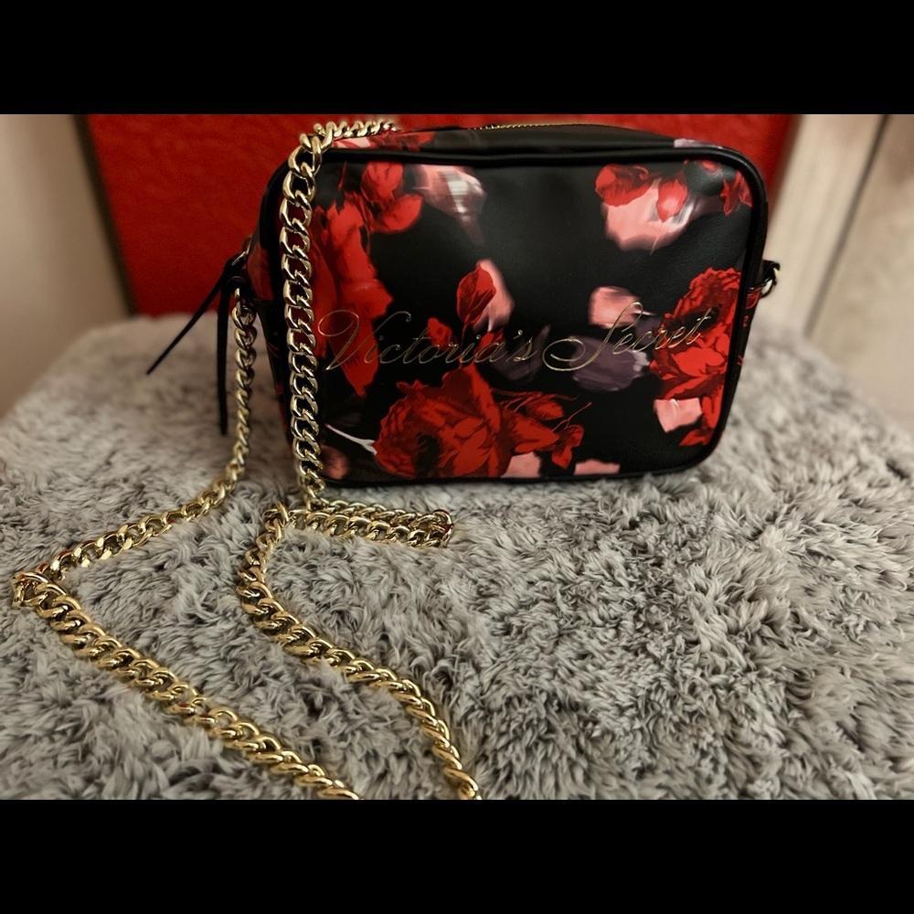 Victoria Secret floral crossbody purse
